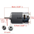 2 Pcs Universal RS550 12V Electric Motor 550 40000RPM Drive Engine Accessory Magic Cars 2
