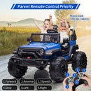 2-Seat 24V Battery-Powered Electric Ride-On Truck Car for Kids with LED Headlights Magic Cars 1