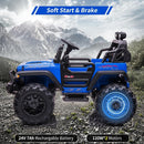 2-Seat 24V Battery-Powered Electric Ride-On Truck Car for Kids with LED Headlights Magic Cars 2