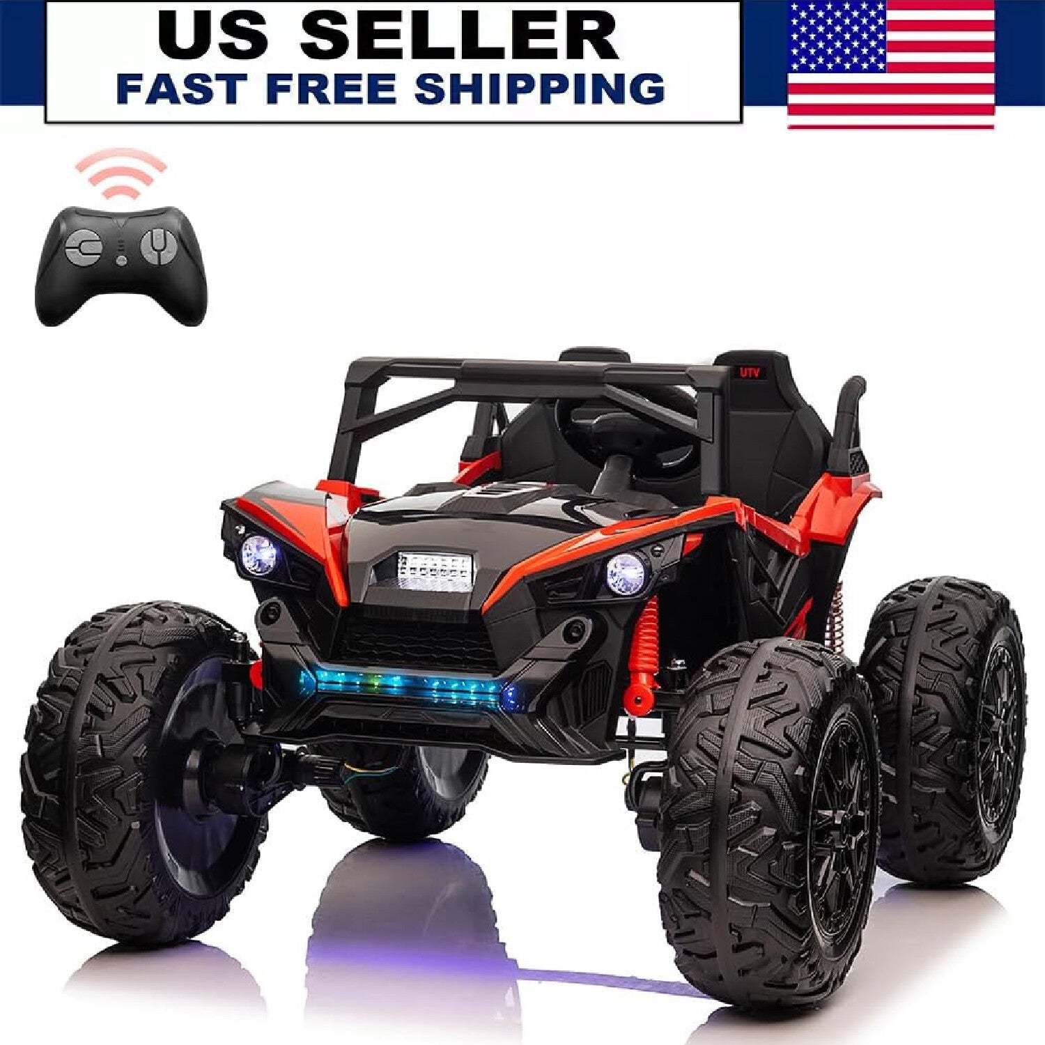 2 Seat 24V Ride on Car for Kids ,Battery Powered Electric Vehicle Truck ...