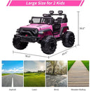 Kids 2-Seater 24V Battery-Powered Electric Ride-On Truck with Remote Control Magic Cars 5