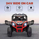 2-Seater 24V Electric Kids Car with Remote Control in Red Magic Cars 4