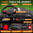 2-Seater 24V Ride-On Golf Cart Truck for Large Kids with Roof, Storage Trunk, and Remote Control Magic Cars 17