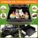 2-Seater 24V Ride-On Golf Cart Truck for Large Kids with Roof, Storage Trunk, and Remote Control Magic Cars 21