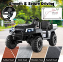 2-Seater 24V Ride-On Golf Cart Truck for Large Kids with Roof, Storage Trunk, and Remote Control Magic Cars 25