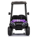 2-Seater 24V Ride-On Golf Cart Truck for Large Kids with Roof, Storage Trunk, and Remote Control Magic Cars 4