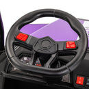 2-Seater 24V Ride-On Golf Cart Truck for Large Kids with Roof, Storage Trunk, and Remote Control Magic Cars 8