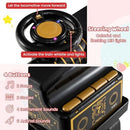 Electric Ride-On Train Toy for Two with Carriage, Music, LED Lights, and Storage Magic Cars 5