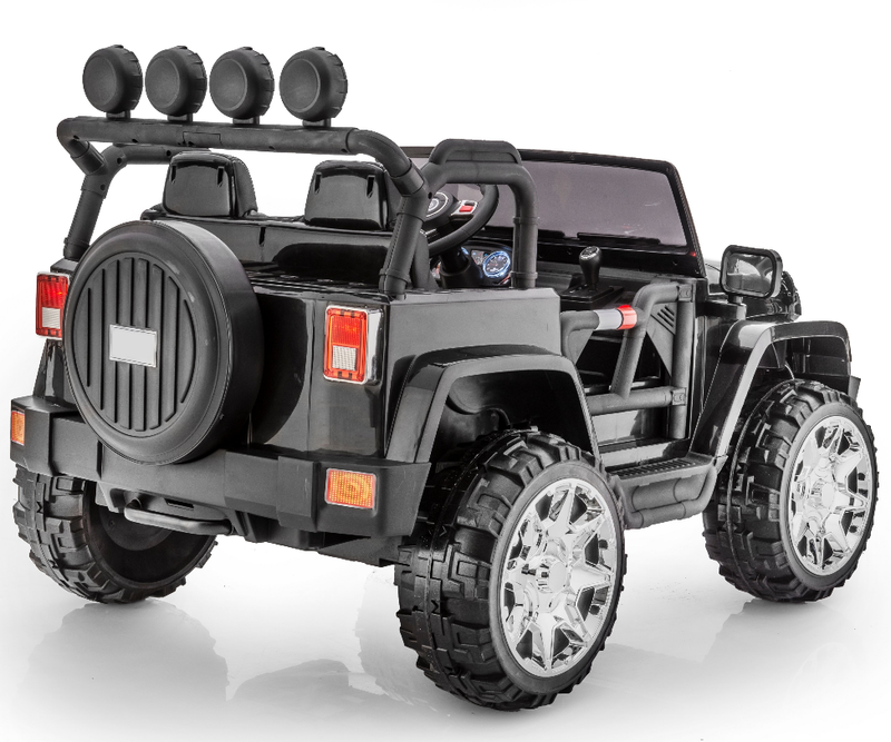 Cars For Kids Jeep Style 4x4 Monster Truck W/Rubber Tires 24 Volt