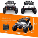Kids Electric Ride-On Truck with Remote Control for Two, Adjustable Speed Options Magic Cars 3