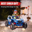 2-Seater Kids Electric UTV 24V with Power Wheels, LED Lights, and Music in Blue Magic Cars 14