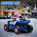 2-Seater Kids Electric UTV 24V with Power Wheels, LED Lights, and Music in Blue Magic Cars 4