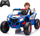 2-Seater Kids Electric UTV 24V with Power Wheels, LED Lights, and Music in Blue Magic Cars Variant 0