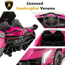 12V 4WD Licensed Lamborghini Veneno Electric Ride-On Car for Kids, 2-Seater Magic Cars 2