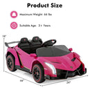 12V 4WD Licensed Lamborghini Veneno Electric Ride-On Car for Kids, 2-Seater Magic Cars 6