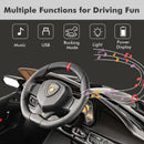 12V 4WD Licensed Lamborghini Veneno Ride-On Car for Kids, 2-Seater Electric Powered Vehicle Magic Cars 4