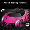12V 4WD Licensed Lamborghini Veneno Electric Ride-On Car for Kids, 2-Seater Magic Cars 4