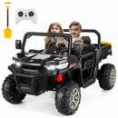 2-Seater Kids Electric Ride-On Dump Truck Car 24V 4WD UTV Toy with Dump Bed Magic Cars 1
