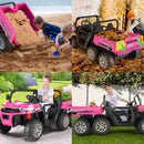 24V 4WD Electric 2-Seater Kids Ride-On Dump Truck Car with Remote Control 6-Wheeler Magic Cars 1