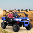 2-Seater Kids Electric Ride-On Tractor with Dump Bed and Shovel Toy Magic Cars 1