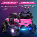 2-Seater Kids Electric Ride-On Truck 24V Battery Powered with Remote Control Magic Cars 2