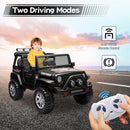 2-Seater Kids 12V Electric Ride-On Jeep Truck with RC and MP3 Player Magic Cars 4