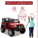 2-Seater Kids Electric Ride-On Truck Car 12V Battery Powered Red Vehicle Magic Cars 3