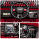 2-Seater Kids Electric Ride-On Truck Car 12V Battery Powered Red Vehicle Magic Cars 7
