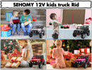 12V Battery-Powered 2-Seater Electric Ride-On Truck Car for Kids with Remote Control Magic Cars 10
