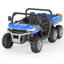 2-Seater 24V Electric Kids Ride-On Dump Truck 4WD Off-Road with Remote Control Blue Magic Cars 8