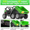 24V Electric 2-Seater Kids Ride-On Dump Truck 4WD Off-Road with Remote Control Green Magic Cars 2
