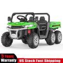 24V Electric 2-Seater Kids Ride-On Dump Truck 4WD Off-Road with Remote Control Green Magic Cars Variant 0