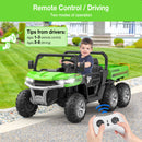 2-Seater 24V Electric Kids Ride-On Dump Truck with Remote Control Magic Cars 12
