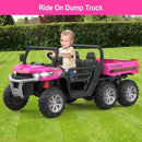 2-Seater 6x6 24V Kids Ride-On Dump Truck with Remote Control Magic Cars 1