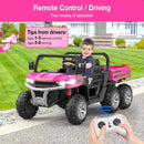 2-Seater 6x6 24V Kids Ride-On Dump Truck with Remote Control Magic Cars 2