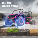 2-Seater 12V 10AH Electric Off-Road UTV Ride-On Car for Girls with 4WD and 4MP Motor Magic Cars 4