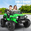 2-Seater 24V 400W Electric Ride-On Jeep Truck for Kids with Remote Control Magic Cars 1