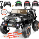 2-Seater 24V 400W Electric Ride-On Jeep Truck for Kids with Remote Control Magic Cars 9