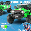 2-Seater 24V 400W Electric Ride-On Jeep Truck for Kids with Remote Control Magic Cars 4