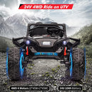 2-Seater 24V Battery-Powered Electric 4-Wheeler Ride-On Truck Toy Car Magic Cars 14