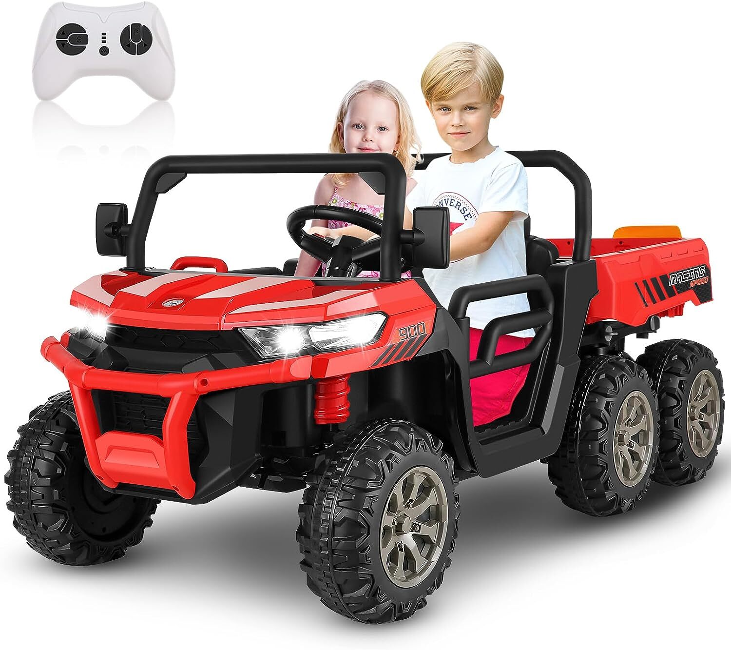 2 Seater Ride On Car with Remote Control,4WD 24 Volt Electric Car for ...