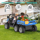2-Seater 24V Kids Electric Ride-On Dump Truck with Remote Control and UTV Car Features Magic Cars 2