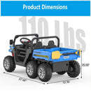 2-Seater 24V Kids Electric Ride-On Dump Truck with Remote Control and UTV Car Features Magic Cars 5