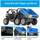 2-Seater 24V Kids Electric Ride-On Dump Truck with Remote Control and UTV Car Features Magic Cars 6