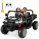 2-Seater 24V Electric 4WD Ride-On Dump Truck Car for Kids with Functional Dump Bed Magic Cars 1