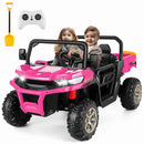 2-Seater 24V Electric 4WD Ride-On Dump Truck Car for Kids with Functional Dump Bed Magic Cars 2