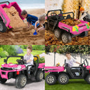 2-Seater 24V Electric 4WD Ride-On Dump Truck UTV Toy for Kids with Functional Dump Bed Magic Cars 10