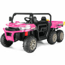 2-Seater 24V Electric 4WD Ride-On Dump Truck UTV Toy for Kids with Functional Dump Bed Magic Cars 13