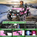 2-Seater 24V 400W Kids Electric Ride-On Truck with Remote Control Magic Cars 12