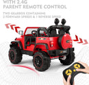 2-Seater 12V Electric Ride-On Truck and Car with Parental Remote Control and Protective Cover for Kids Magic Cars 5